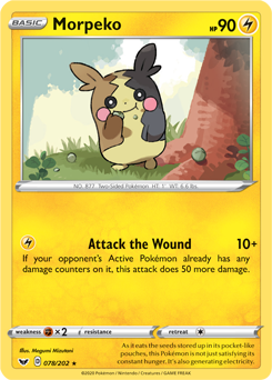 Morpeko 78/202 Pokémon card from Sword & Shield for sale at best price