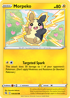 Common Pokémon card Morpeko 109/264 from Fusion Strike expansion