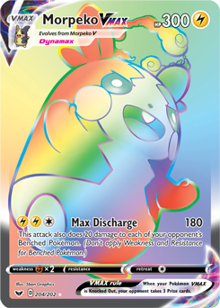 Morpeko VMAX 204/202 Pokémon card from Sword & Shield for sale at best price