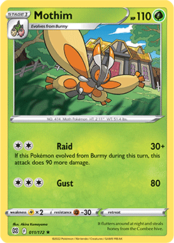 Mothim 011/172 Pokémon card from Brilliant Stars for sale at best price