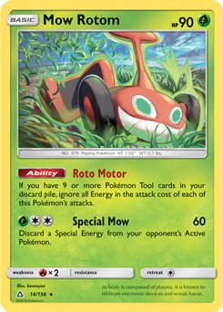 Mow Rotom 14/156 Pokémon card from Untra Prism for sale at best price