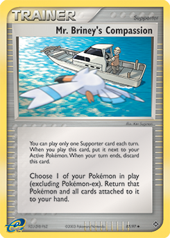 Carte Pokémon Peu commune La Compassion de M. Briney 87/97 de la série Ex Dragon