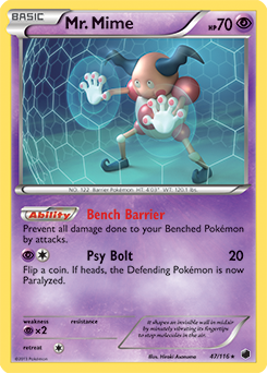 Mr. Mime 47/116 Pokémon card from Plasma Freeze for sale at best price