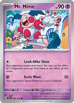 Mr. Mime 63/162 Pokémon card from Temporal Forces for sale at best price
