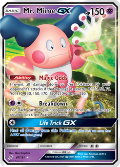 Mr. Mime GX 67/181 Pokémon card from Team Up for sale at best price
