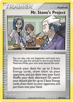 Mr. Stone's Project 88/110 Pokémon card from Ex Holon Phantoms for sale at best price