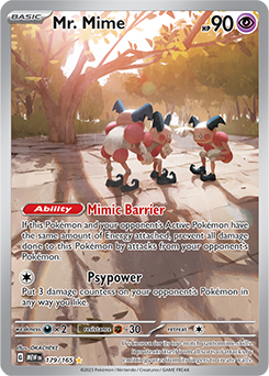 Mr. Mime 179/165 Pokémon card from 151 for sale at best price