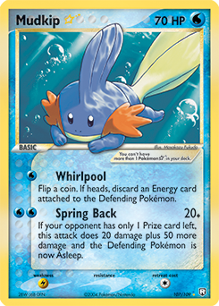 Mudkip Star 107/109 Pokémon card from Ex Team Rocket Returns for sale at best price