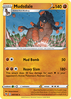 Mudsdale 097/185 Pokémon card from Vivid Voltage for sale at best price