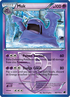 Muk 46/116 Pokémon card from Plasma Freeze for sale at best price