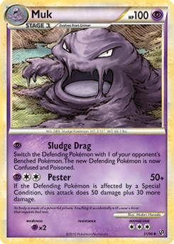 Muk 31/90 Pokémon card from Undaunted for sale at best price