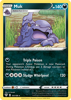 Muk 101/189 Pokémon card from Darkness Ablaze for sale at best price