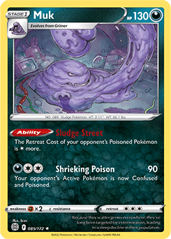 Muk 085/172 Pokémon card from Brilliant Stars for sale at best price