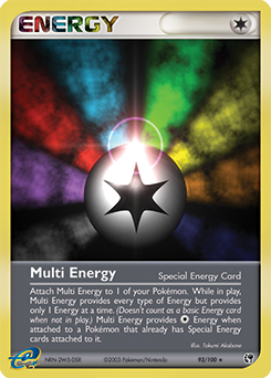 Carte Pokémon Énergies multiples 93/100 de la série Ex Tempête de Sable en vente au meilleur prix