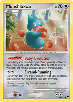 Munchlax 70/111 Pokémon card from Rising Rivals for sale at best price