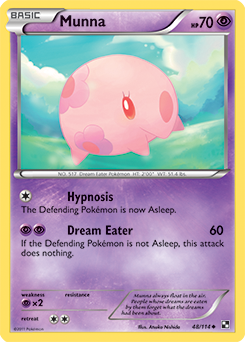 Munna 48/114 Pokémon card from Black & White for sale at best price