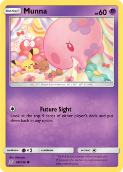 Munna 88/236 Pokémon card from Unified Minds for sale at best price