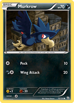Murkrow 72/124 Pokémon card from Dragons Exalted for sale at best price