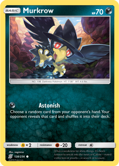 Murkrow 128/236 Pokémon card from Unified Minds for sale at best price