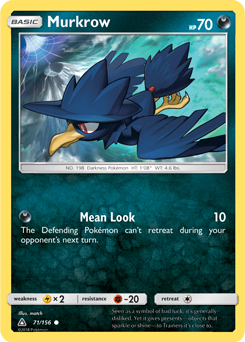 Murkrow 71/156 Pokémon card from Untra Prism for sale at best price