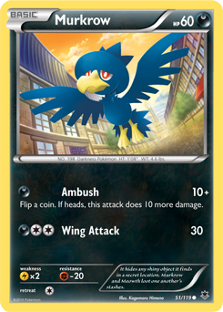 Murkrow 51/119 Pokémon card from Phantom Forces for sale at best price