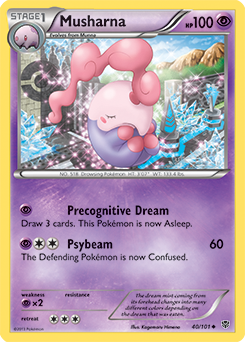 Musharna 40/101 Pokémon card from Plasma Blast for sale at best price