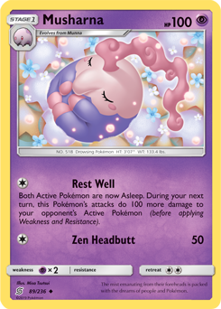 Musharna 89/236 Pokémon card from Unified Minds for sale at best price