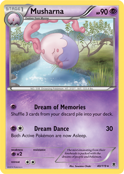 Musharna 40/119 Pokémon card from Phantom Forces for sale at best price