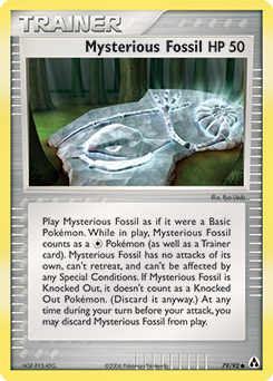 Carte Pokémon Mystérieux fossile 79/92 de la série Ex Créateurs de Légendes en vente au meilleur prix