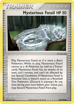 Carte Pokémon Mystérieux fossile 85/108 de la série Ex Gardiens du Pouvoir en vente au meilleur prix