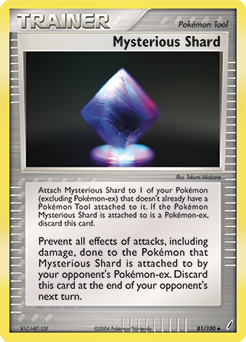 Uncommon Pokémon card Mysterious Shard 81/100 from Ex Crystal Guardians expansion