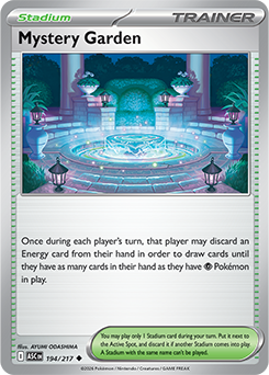 Uncommon Pokémon card Mystery Garden 194/217 from Ascended Heroes expansion