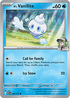 Carte Pokémon Communes Sorbébé de N 49/217 de la série Héros Transcendants