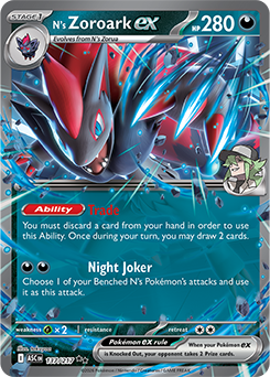 N's Zoroark ex 137/217 Pokémon card from Ascended Heroes for sale at best price