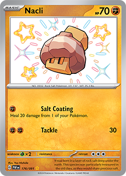 Nacli 176/91 Pokémon card from Paldean fates for sale at best price