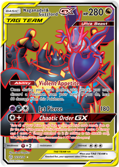 Naganadel Guzzlord GX 223/236 Pokémon card from Cosmic Eclipse for sale at best price