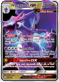 Naganadel GX 160/236 Pokémon card from Unified Minds for sale at best price