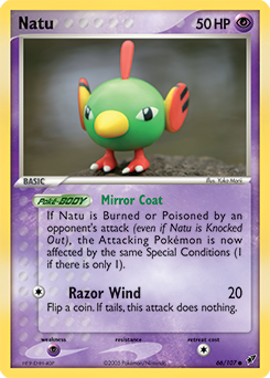 Carte Pokémon Commune Natu 66/107 de la série Ex Deoxys