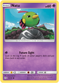 Natu 78/236 Pokémon card from Cosmic Eclipse for sale at best price