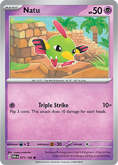 Natu 71/182 Pokémon card from Paradox Rift for sale at best price