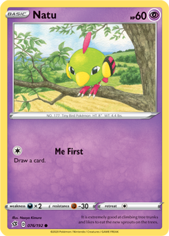 Natu 76/192 Pokémon card from Rebel Clash for sale at best price