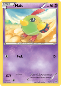 Natu 27/108 Pokémon card from Roaring Skies for sale at best price