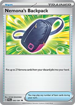 Nemona's Backpack 83/91 Pokémon card from Paldean fates for sale at best price