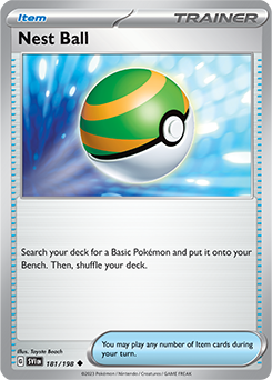 Uncommon Pokémon card Nest Ball 181/198 from Scarlet & Violet expansion