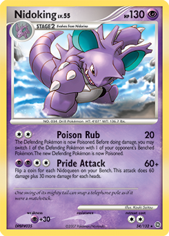 Nidoking 34/132 Pokémon card from Secret Wonders for sale at best price