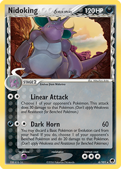 Nidoking 6/101 Pokémon card from Ex Dragon Frontiers for sale at best price