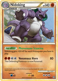 Nidoking 6/102 Pokémon card from Triumphant for sale at best price