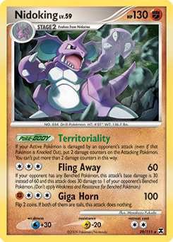 Nidoking 29/111 Pokémon card from Rising Rivals for sale at best price