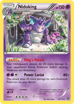 Nidoking 45/114 Pokémon card from Steam Siege for sale at best price