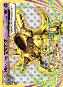 Turbo Pokémon card Nidoking BREAK 46/108 from Evolutions expansion